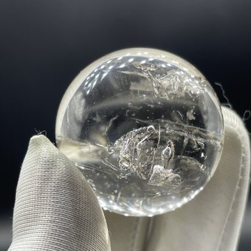Natural Water Bubble Quartz Sphere - Image 4