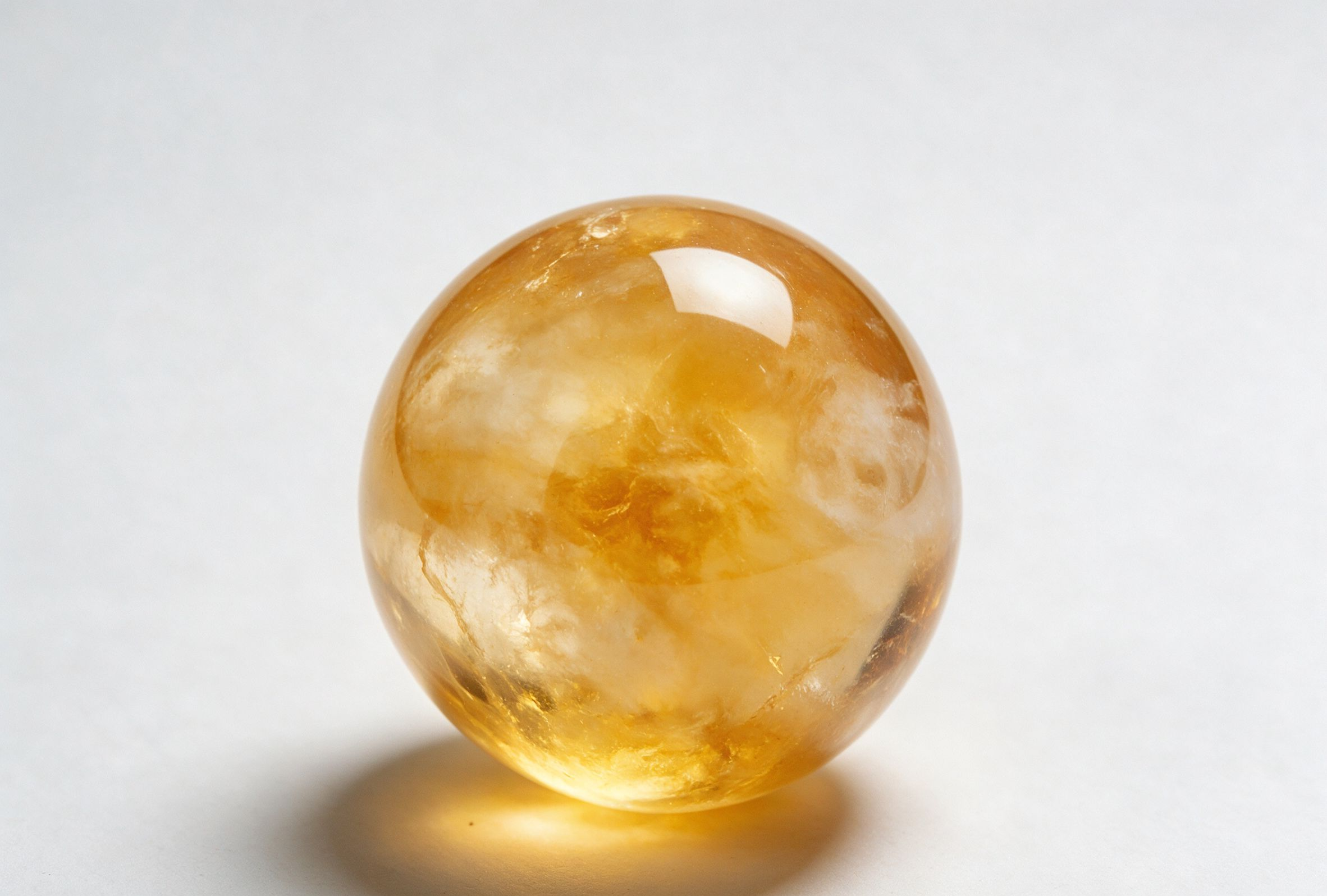 Natural Citrine Crystal Sphere - Image 3