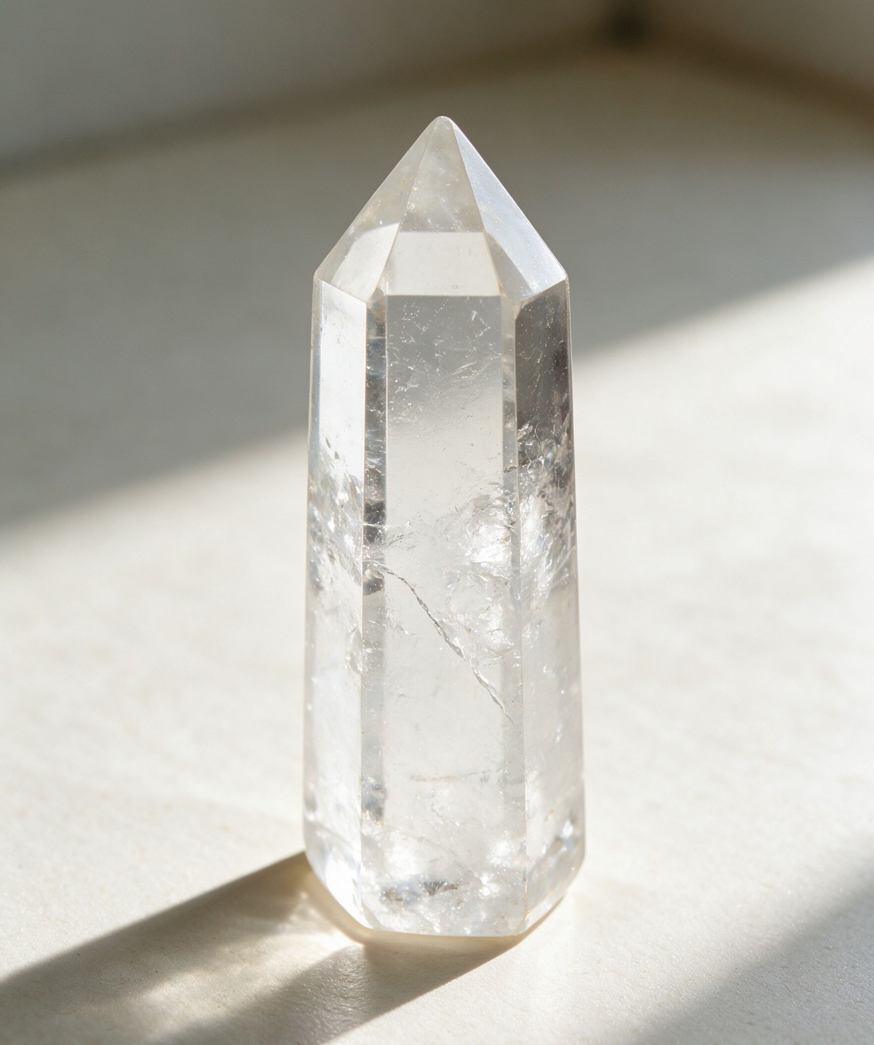 Clear Quartz Healing Point Wand - Image 3