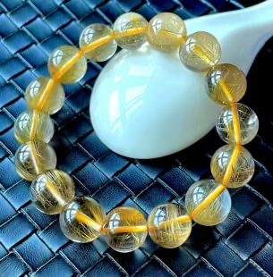 Rutilated Quartz Bracelet - Image 4