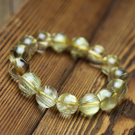 Rutilated Quartz Bracelet - Image 3